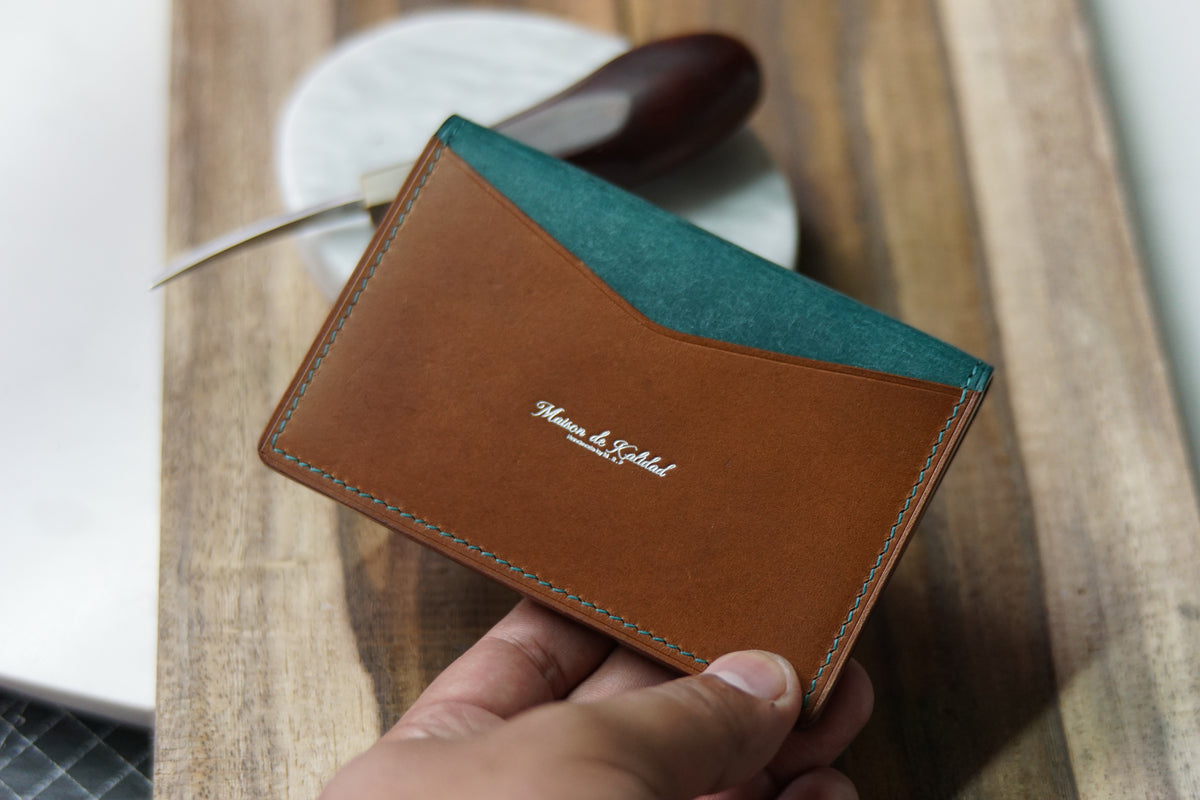 MDK Pocket Organizer Pueblo Ortensia x Buttero Whiskey with Paisley Fabric Lining